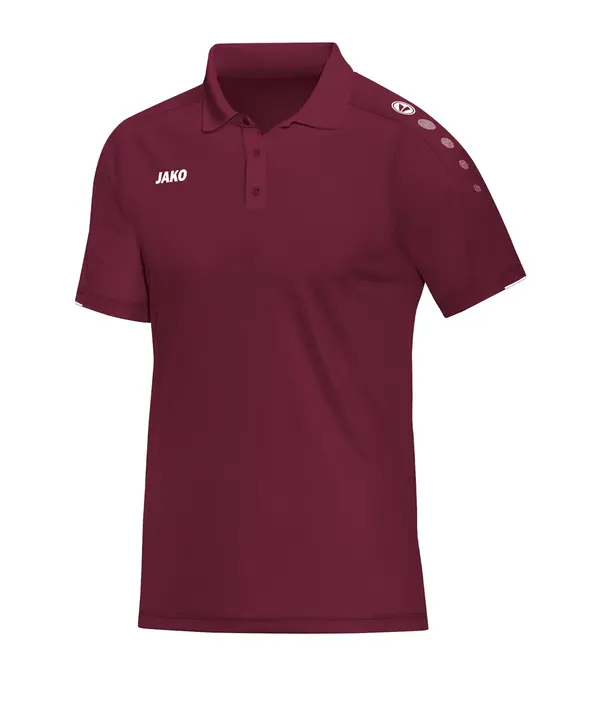 JAKO JAKO Funkcionalna majica 'Classico'  bordo / bela
