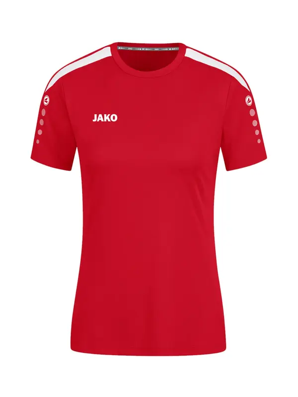 JAKO JAKO Funkcionalna majica 'Power'  rdeča / bela
