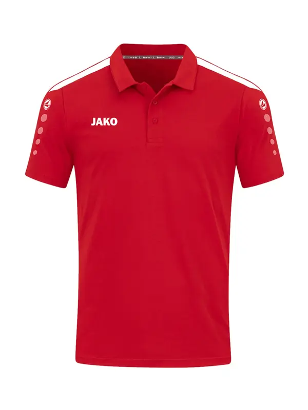 JAKO JAKO Funkcionalna majica 'Power'  rdeča / bela