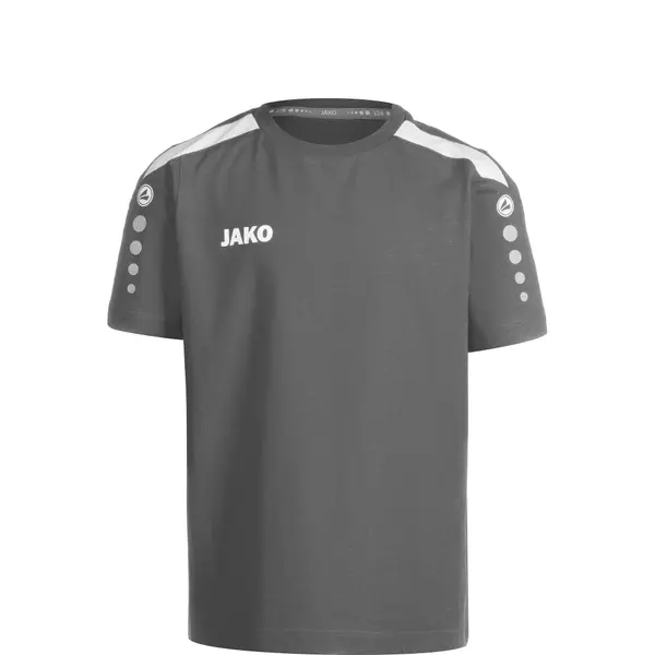 JAKO JAKO Funkcionalna majica 'Power'  temno siva / bela