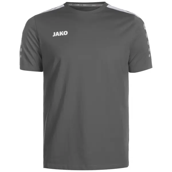 JAKO JAKO Funkcionalna majica 'Power'  temno siva / bela