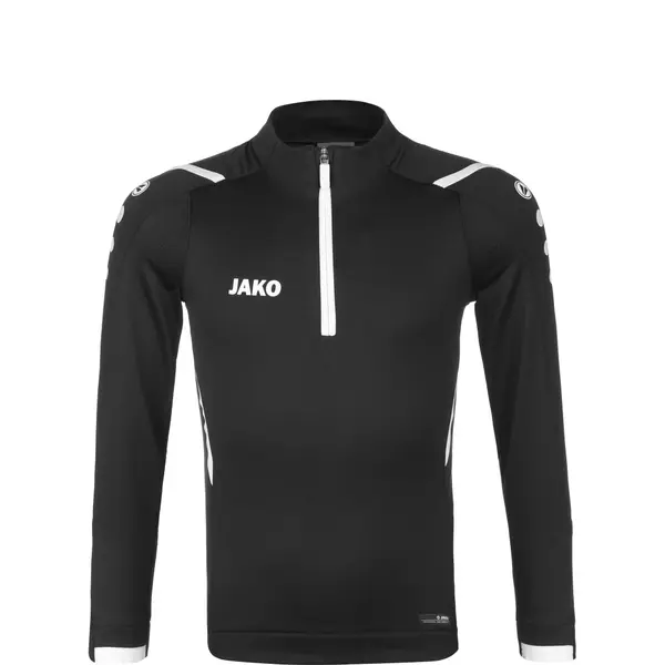 JAKO JAKO Športna majica 'Challenge'  črna / bela