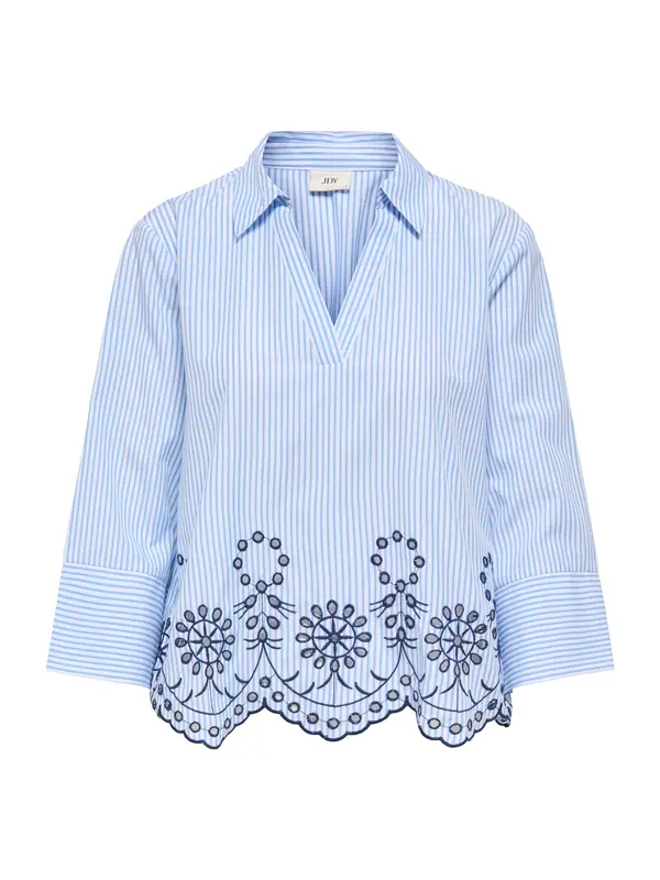 JDY JDY Bluza 'JDYBille'  mornarska / svetlo modra / bela