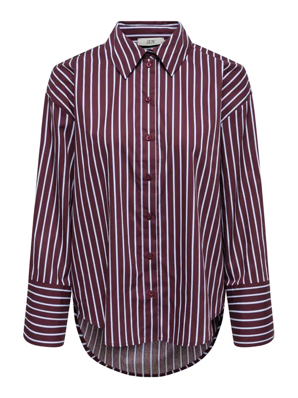 JDY JDY Bluza 'JDYSerena'  modra / vinsko rdeča / bela