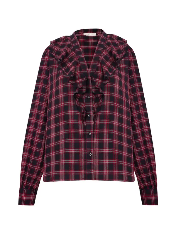 JDY JDY Bluza 'JDYStay'  marine / rdeča / off-bela