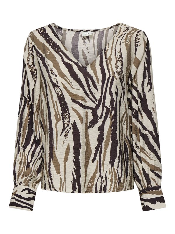 JDY JDY Bluza 'JDYTROYA'  bež / rjava / črna