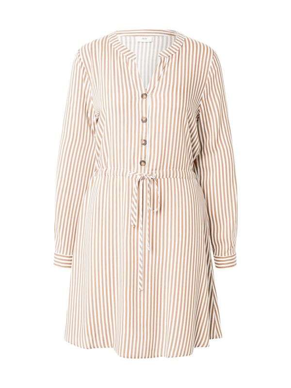 JDY JDY Dolga srajca 'JDYLAUREL'  rjava / bela