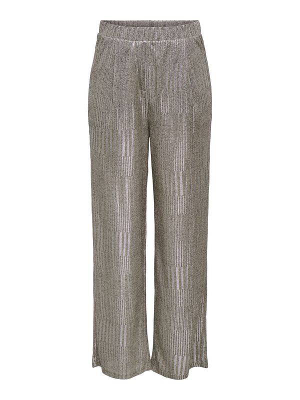 JDY JDY Hlače 'JDYEVEREST'  progasto bež / srebrna