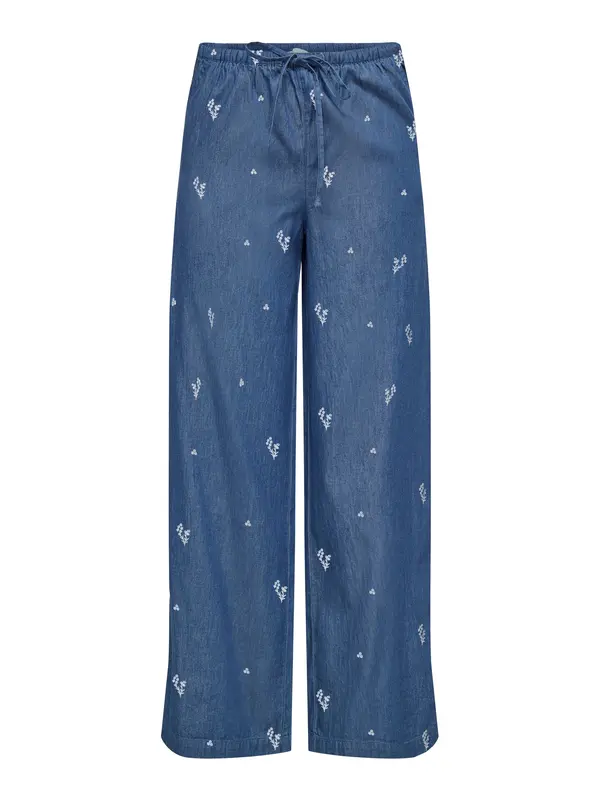 JDY JDY Hlače 'JDYKAI'  moder denim / bela