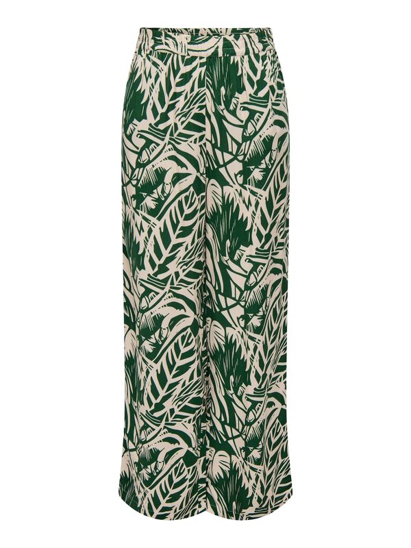 JDY JDY Hlače 'JDYNile'  ecru / temno zelena