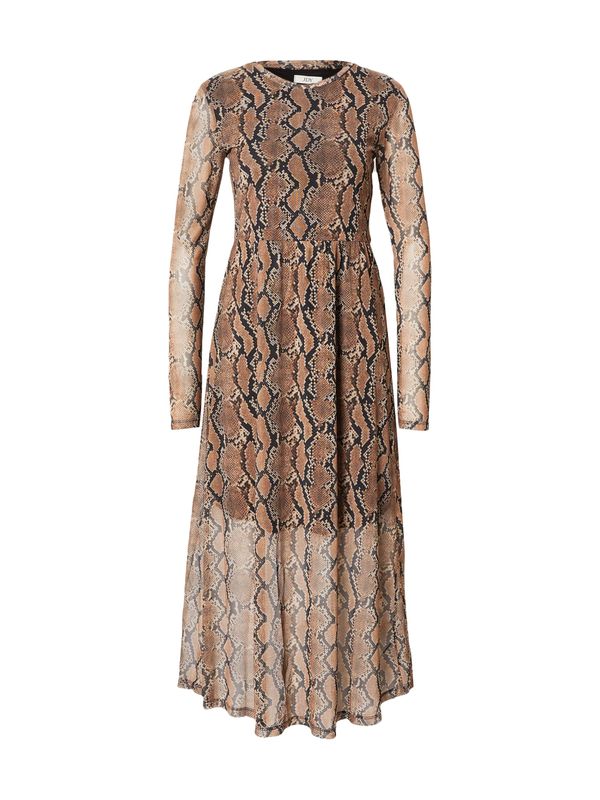 JDY JDY Obleka 'JDYANIMA'  rjava / svetlo rjava / črna