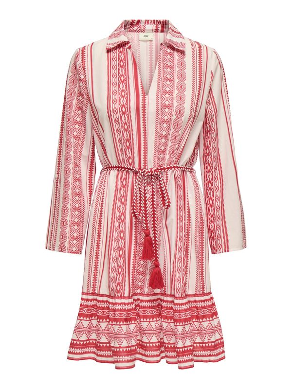 JDY JDY Obleka 'JDYANNA'  rdeča / bela