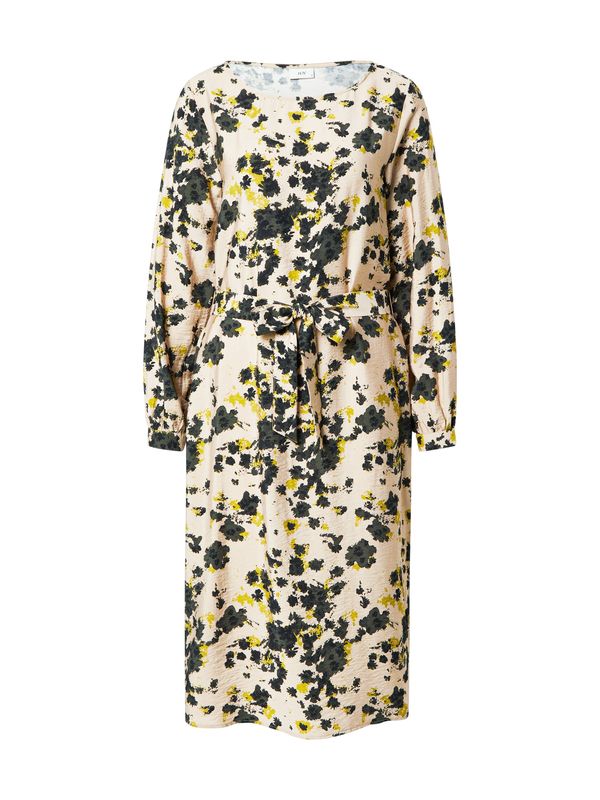 JDY JDY Obleka 'JDYELIA'  bež / rumena / črna