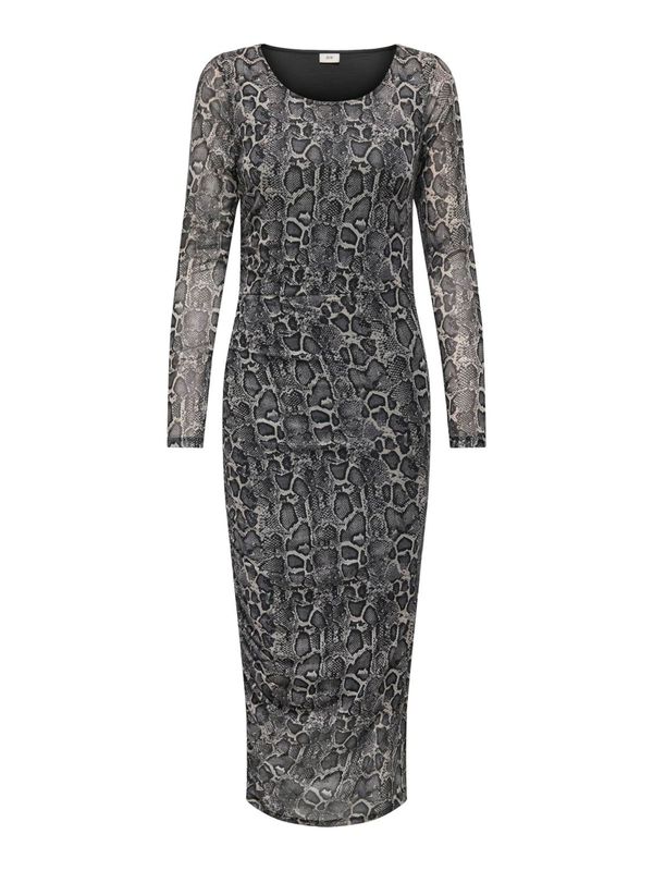 JDY JDY Obleka 'JDYELSA'  siva / svetlo siva / črna