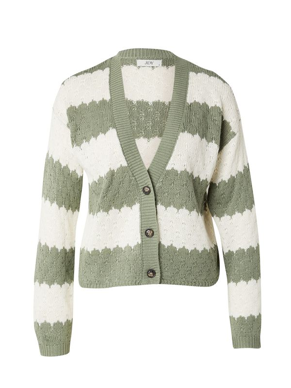 JDY JDY Pletena jopa 'JDYSUN MIA'  oliva / bela