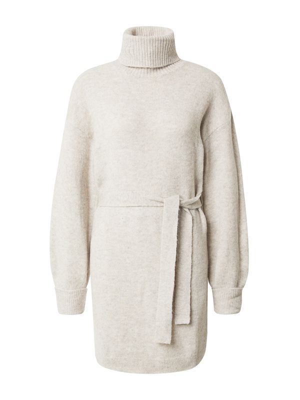 JDY JDY Pletena obleka 'RUE'  svetlo siva