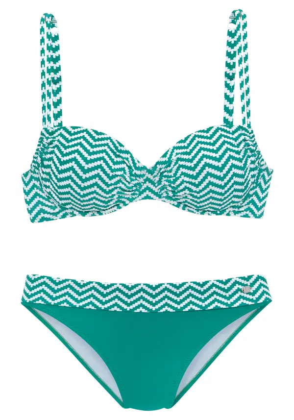 JETTE JETTE Bikini  siva / bela