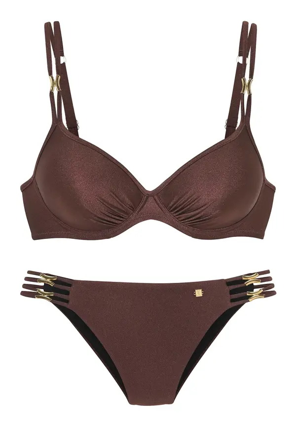 JETTE JETTE Bikini  temno rjava