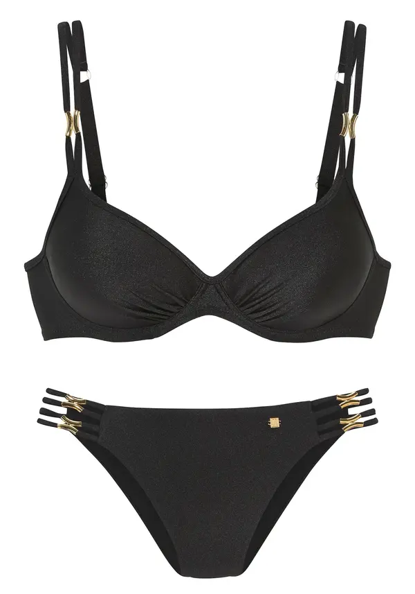 JETTE JETTE Bikini  zlata / črna