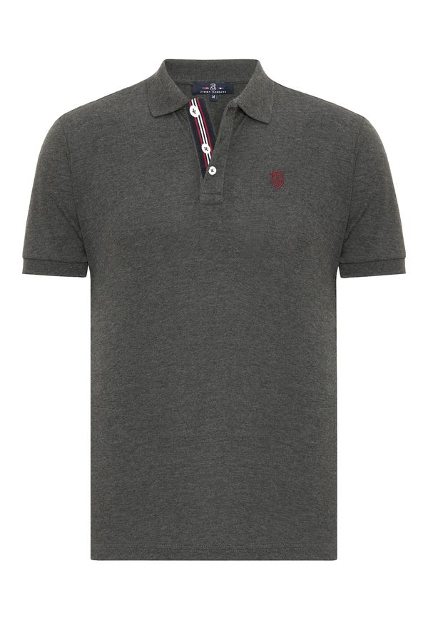 Jimmy Sanders Jimmy Sanders Majica  antracit / bordo