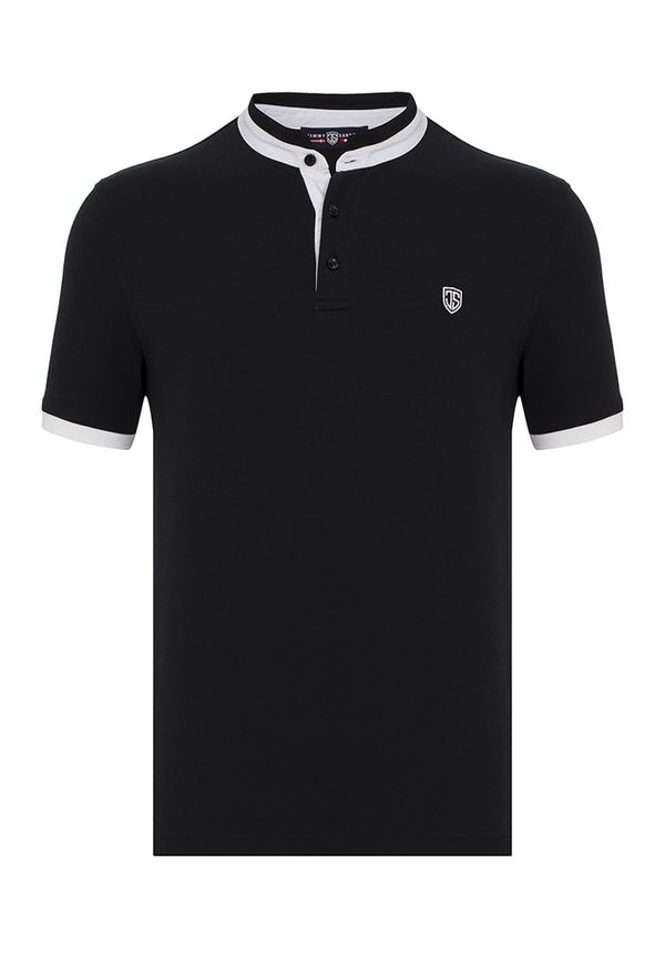 Jimmy Sanders Jimmy Sanders Majica  črna / off-bela