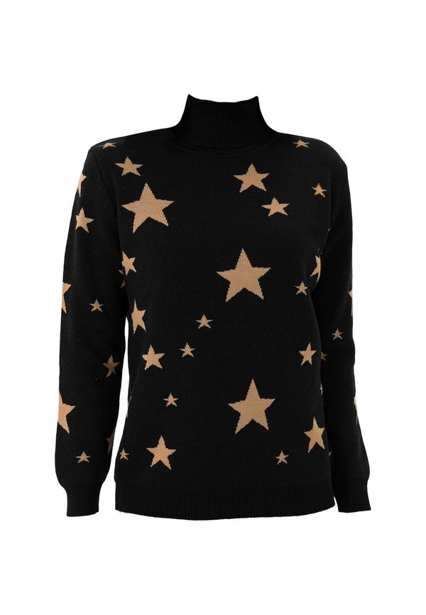 Jimmy Sanders Jimmy Sanders Pulover  rjava / črna