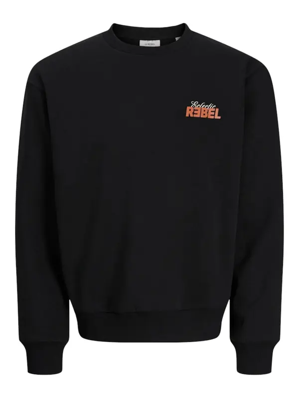 JJ Rebel JJ Rebel Majica 'JREBJIM'  mandarina / črna / off-bela