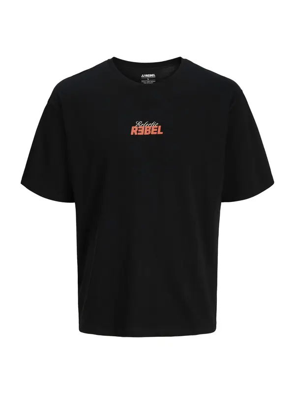 JJ Rebel JJ Rebel Majica 'JREBJIM'  oranžna / črna / bela