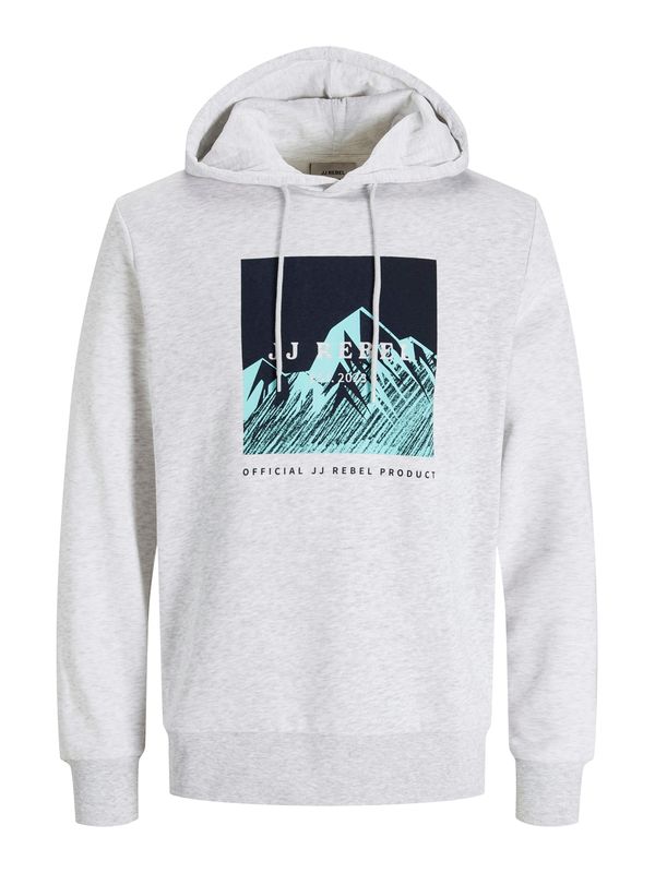 JJ Rebel JJ Rebel Majica 'JREBRAVEN'  turkizna / črna / pegasto bela