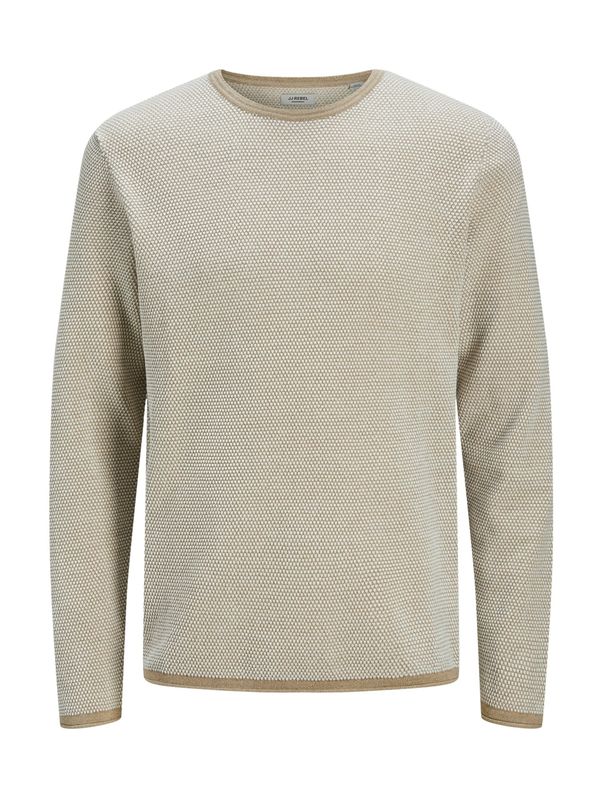 JJ Rebel JJ Rebel Pulover 'JREBFRANK'  bež / off-bela