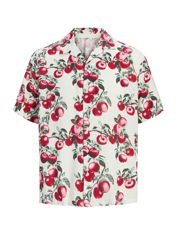 JJ Rebel JJ Rebel Srajca 'JREBFRESH'  meta / jelka / temno rdeča / bela