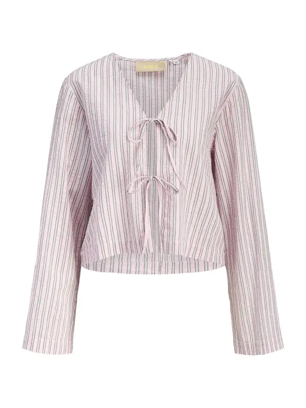 JJXX JJXX Bluza 'JXZoe'  temno rjava / roza / bela