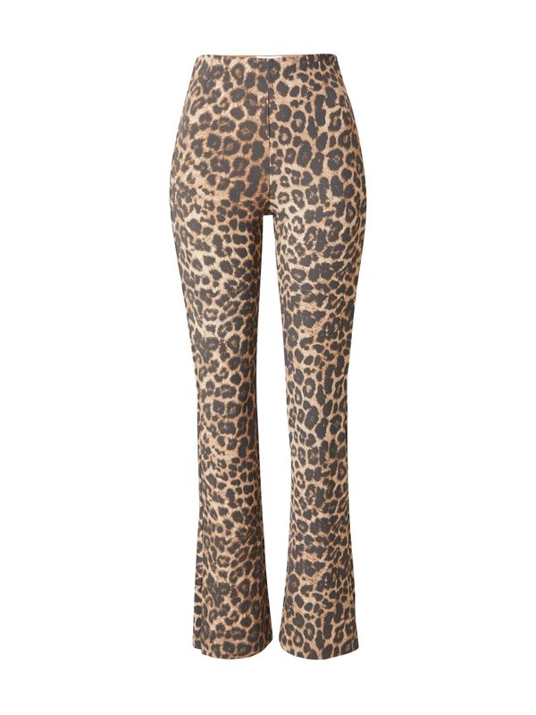 JJXX JJXX Hlače 'JXNANCY'  kremna / temno bež / črna