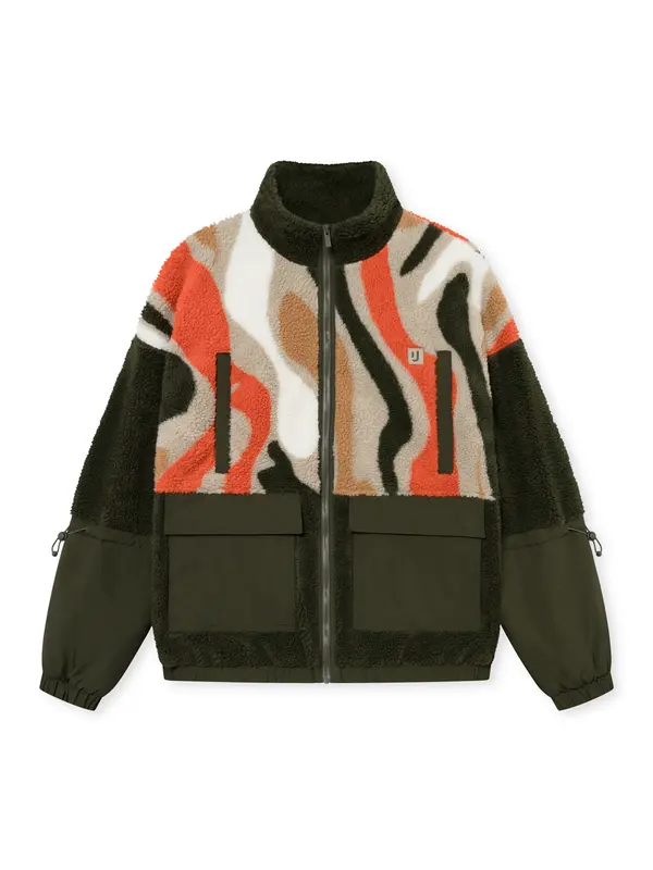 Johnny Urban Johnny Urban Jopa iz flisa 'Carson'  kit / zelena / oranžna / bela