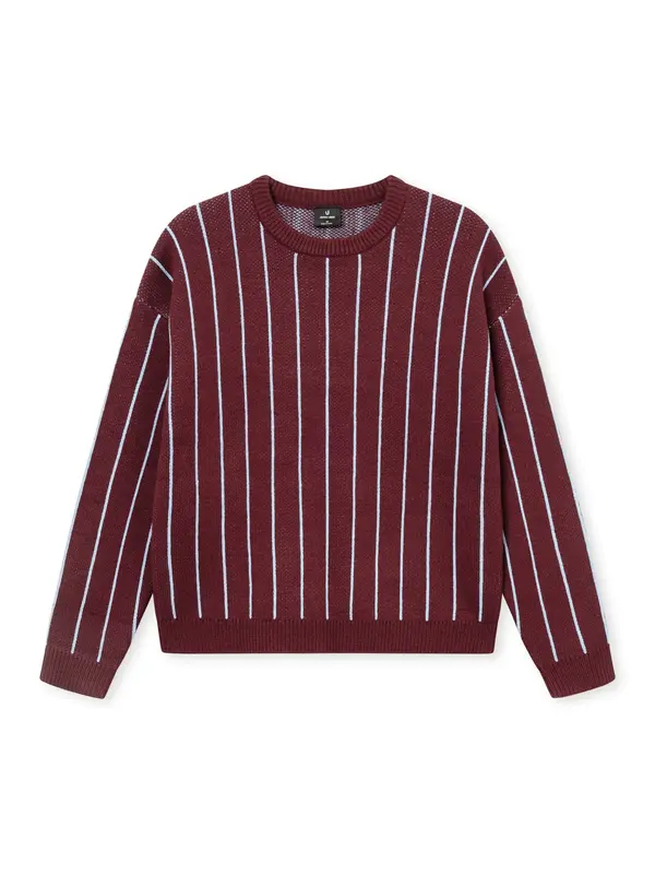 Johnny Urban Johnny Urban Pulover 'Levin'  svetlo modra / burgund