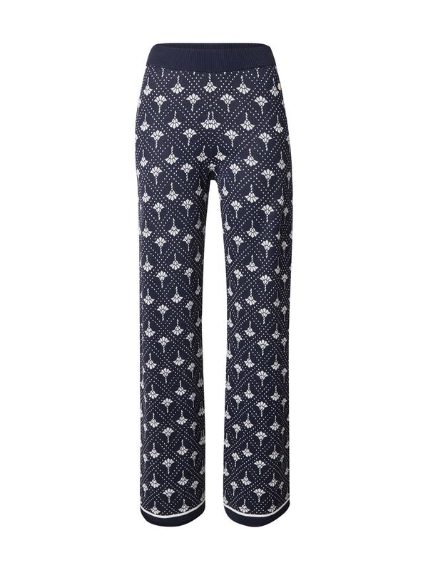 JOOP! JOOP! Hlače 'Kinza'  mornarska / off-bela