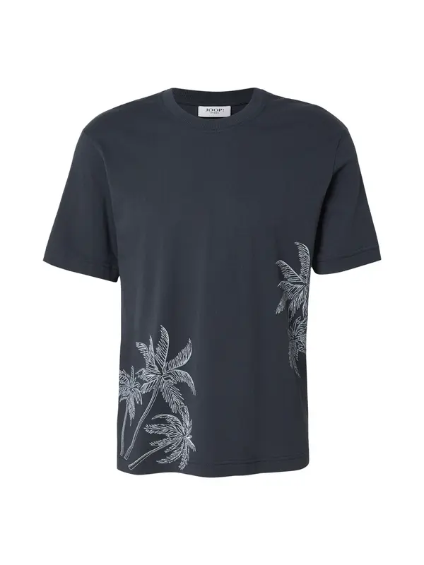 JOOP! Jeans JOOP! Jeans Majica 'Aumoa'  temno modra / bela