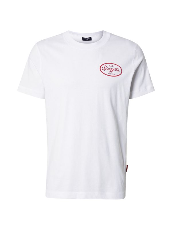 JOOP! Jeans JOOP! Jeans Majica 'Eden'  rdeča / bela