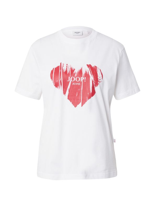 JOOP! Jeans JOOP! Jeans Majica 'Tessa'  rdeča / bela