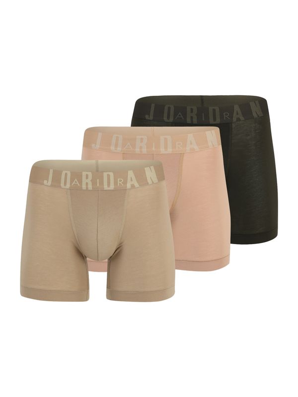 Jordan Jordan Boksarice 'FLIGHT Cotton Core Boxer Briefs'  bež / pesek / črna