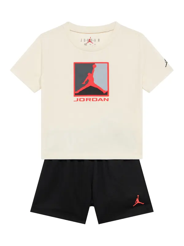 Jordan Jordan Komplet 'BRK'  slonovina / siva / svetlo rdeča / črna