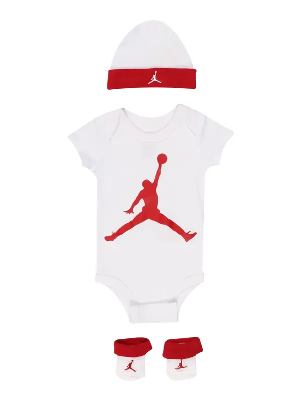 Jordan Jordan Komplet 'JUMPMAN'  rdeča / bela