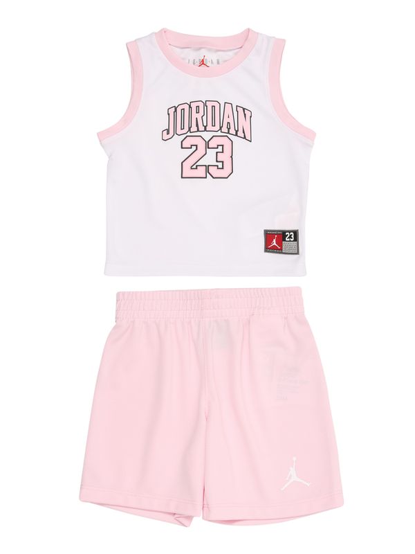Jordan Jordan Komplet  roza / rubin rdeča / črna / bela