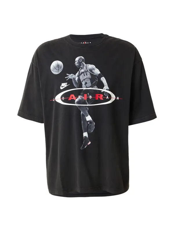 Jordan Jordan Majica '2Air Reissue'  siva / rdeča / črna / bela