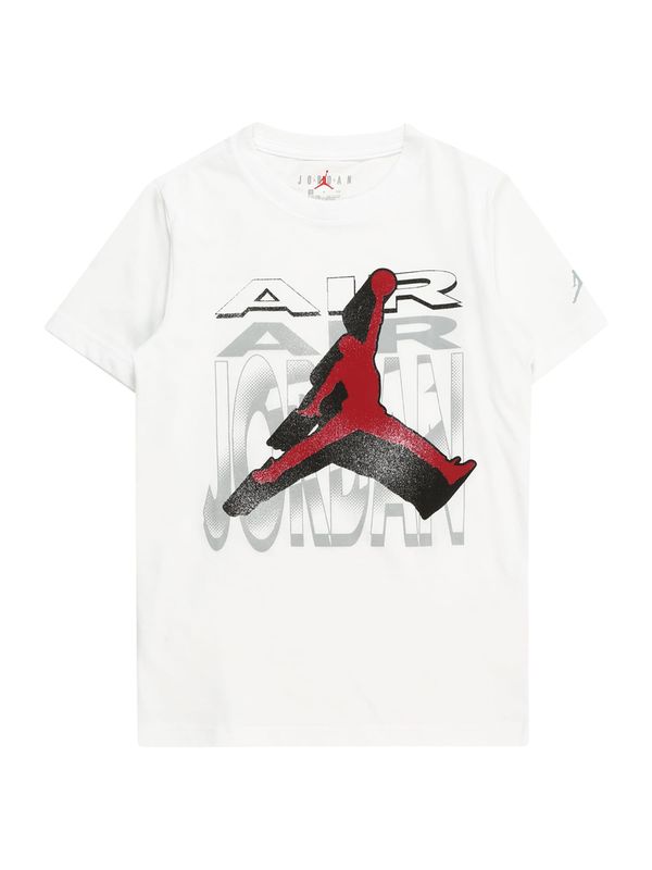 Jordan Jordan Majica 'AIR'  siva / rdeča / črna / bela