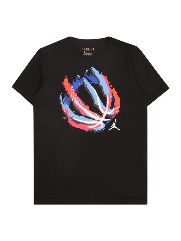 Jordan Jordan Majica 'BBALL FIRE'  svetlo modra / svetlo rdeča / črna / bela