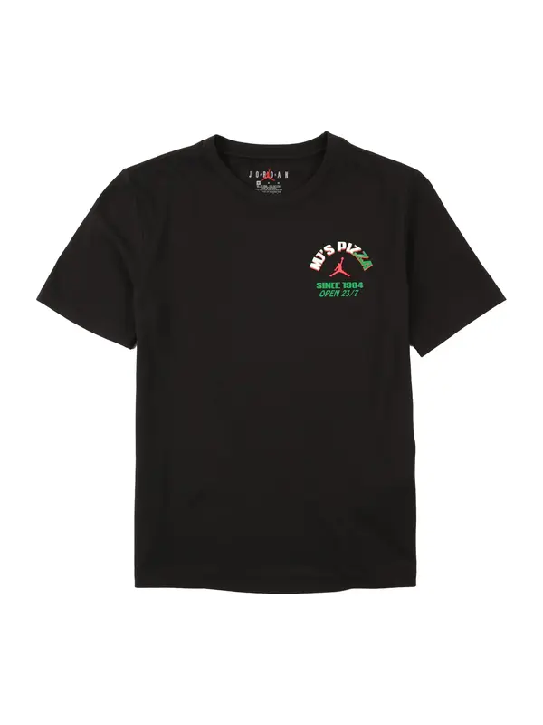 Jordan Jordan Majica 'BRAND PIZZA'  zelena / rdeča / črna