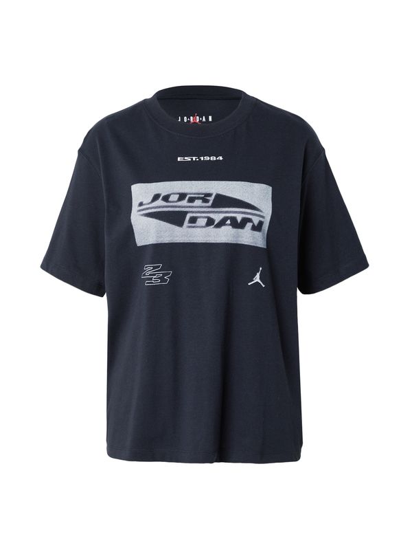 Jordan Jordan Majica  črna / bela