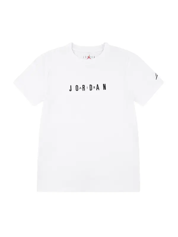 Jordan Jordan Majica  črna / bela