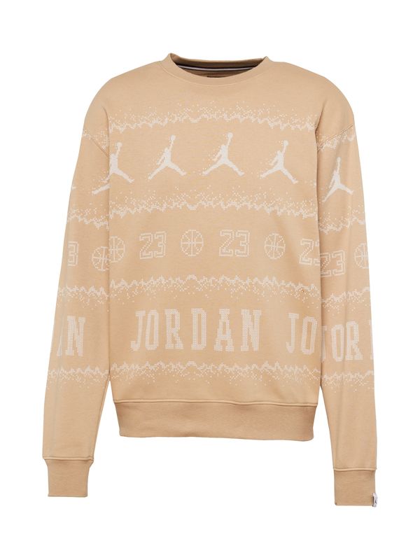 Jordan Jordan Majica 'ESS'  svetlo rjava / bela